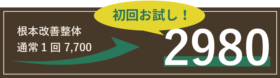 ご新規様限定通常1回7700円が初回お試し2980円